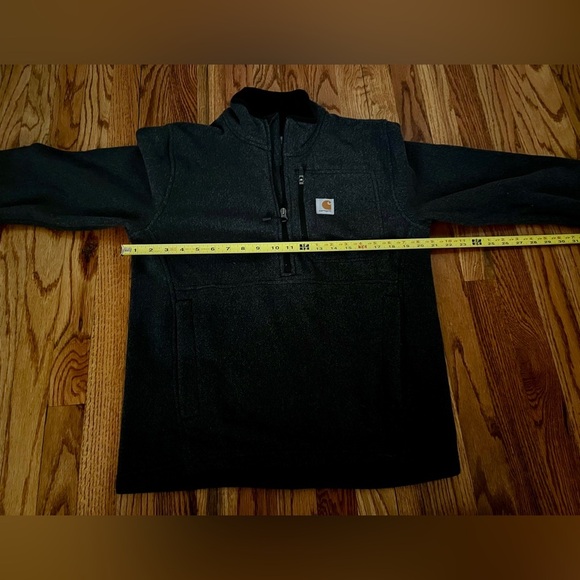 Carhartt Fleece Gray and Black.  1/4 zip. Small - Picture 9 of 11